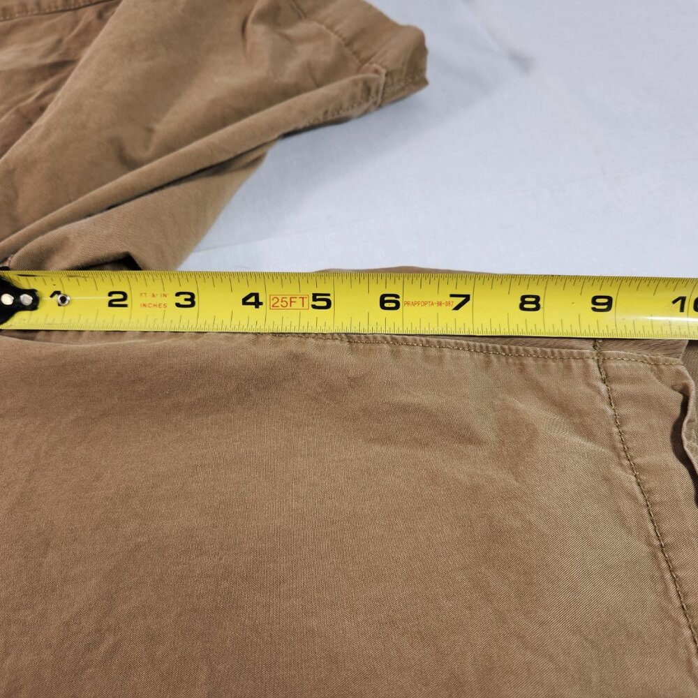 Sonoma Mens Cotton Cargo Shorts (True Size 41) 10 In Inseam Flat Front Brown EUC - Picture 5 of 10